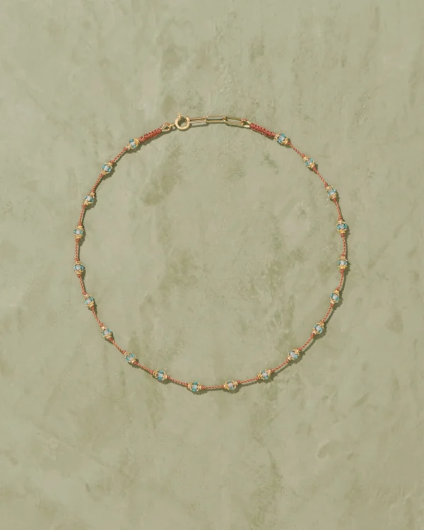 Outlet Collier Peony Aigue Marine Femme Colliers