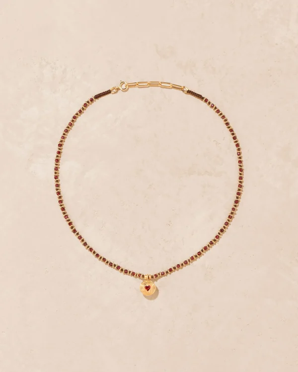 Sale Collier Prema K grenat Femme Colliers