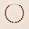 Discount Collier Samhita Œil de tigre Femme Colliers