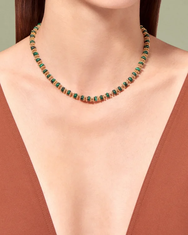 Online Collier Seda Malachite Femme Colliers