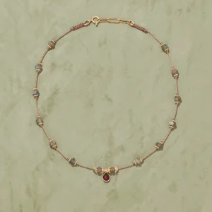 New Collier Tanza labradorite Femme Colliers