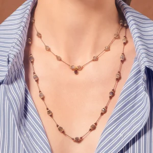 New Collier Tanza labradorite Femme Colliers