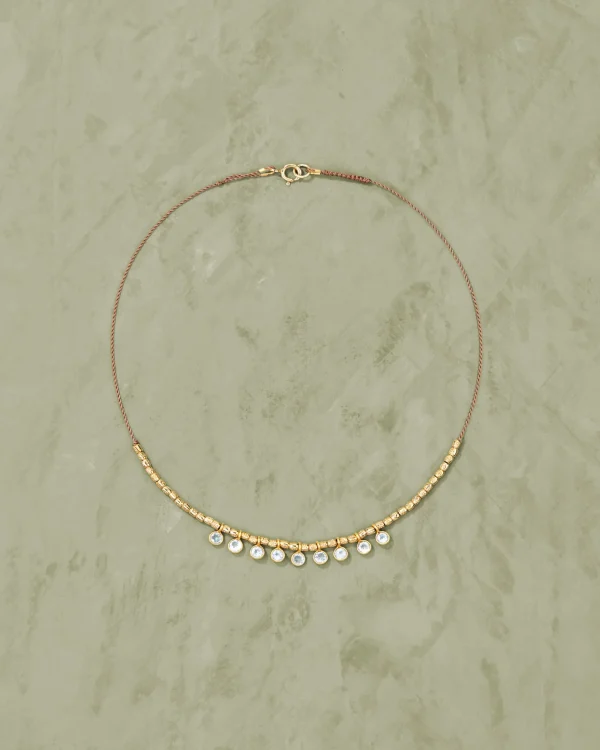 Outlet Collier Vamsa Topazes Bleues Femme Colliers