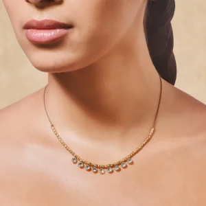 Outlet Collier Vamsa Tourmalines Roses Femme Colliers