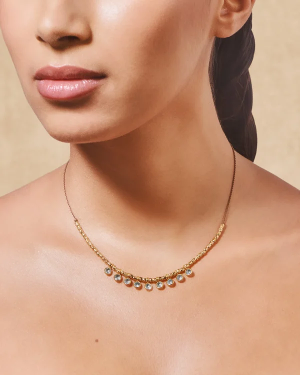 Outlet Collier Vamsa Tourmalines Roses Femme Colliers