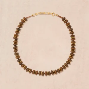 Fashion Collier Zuri Bois Femme Colliers