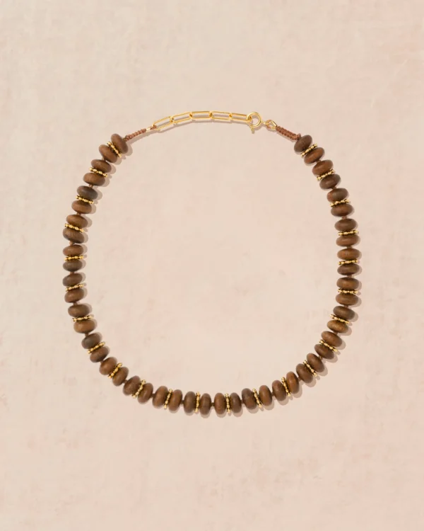 Fashion Collier Zuri Bois Femme Colliers
