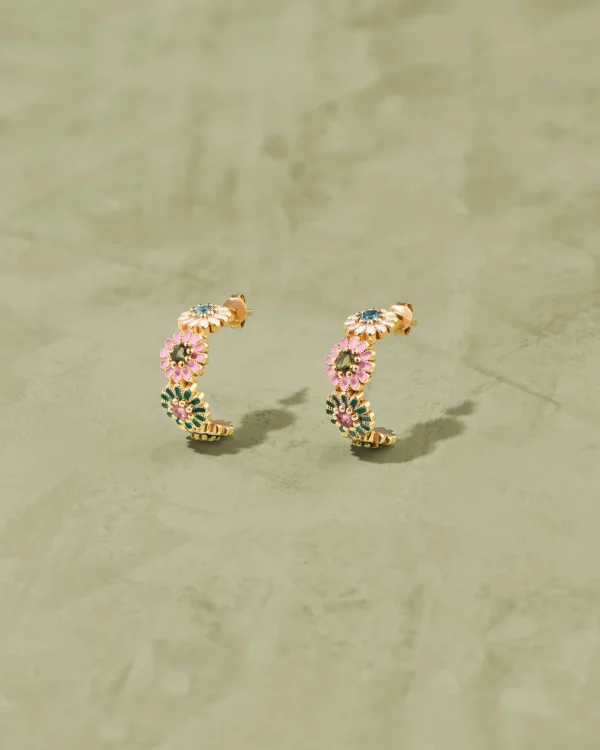 New Créoles Saï-7 Femme Boucles D'Oreilles