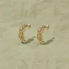 Online Créoles Saï Topaze Blanche Femme Boucles D'Oreilles