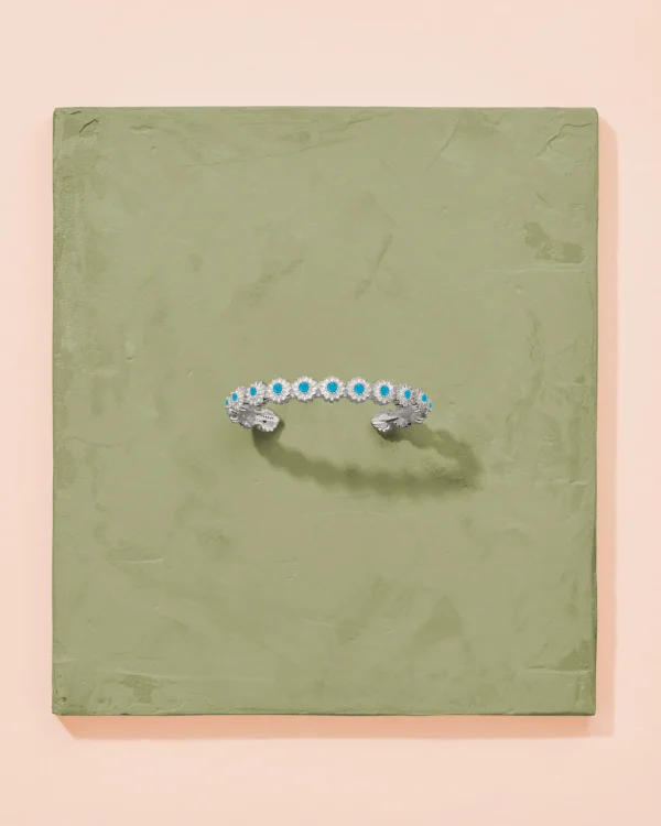 Best Jonc Saï Argent Turquoise Femme Joncs