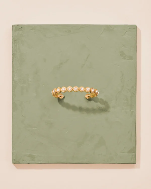 Hot Jonc Saï Topaze Blanche Femme Bracelets | Joncs