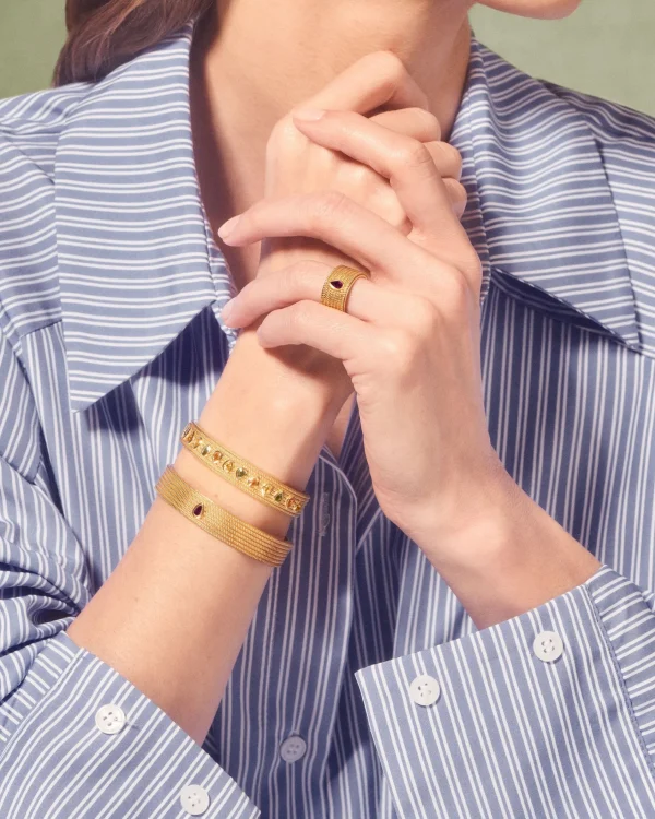 Hot Jonc Sriphala Saphir Vert Femme Bracelets | Joncs