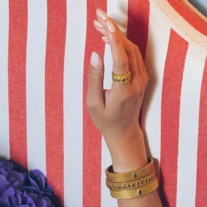 Hot Jonc Sriphala Saphir Vert Femme Bracelets | Joncs
