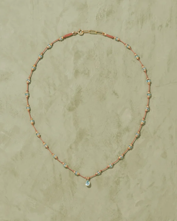 Clearance Talisman Peony aigue marine Femme Colliers
