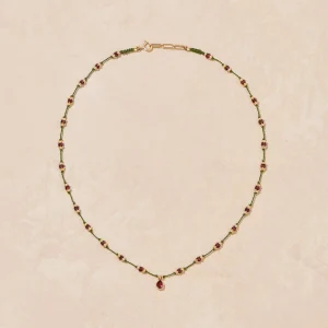 Best Talisman Peony Grenat Femme Colliers